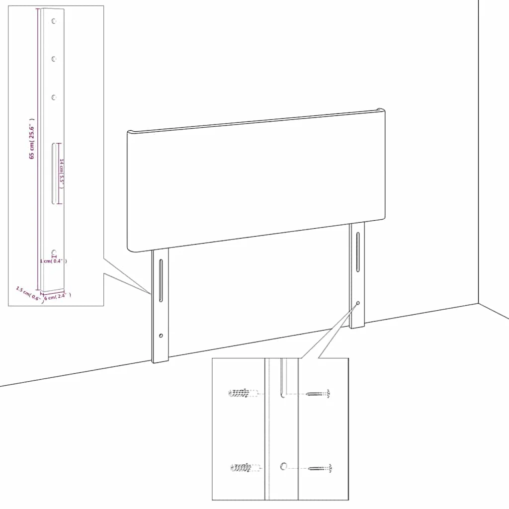 sengegavle 180x5x78/88 cm fløjl mørkegrøn - Image 5