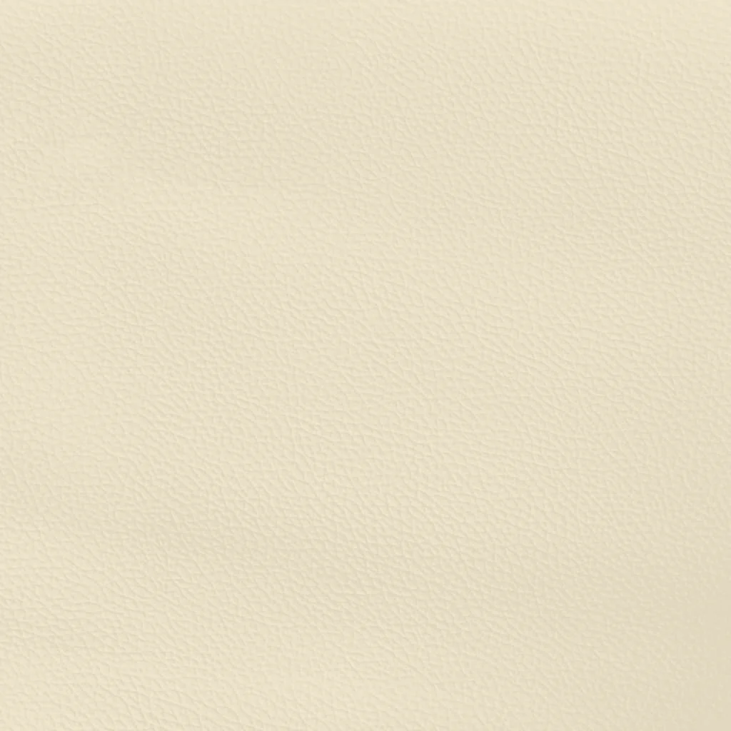 sengegavle 180x5x78/88 cm kunstlæder cremefarvet - Image 7