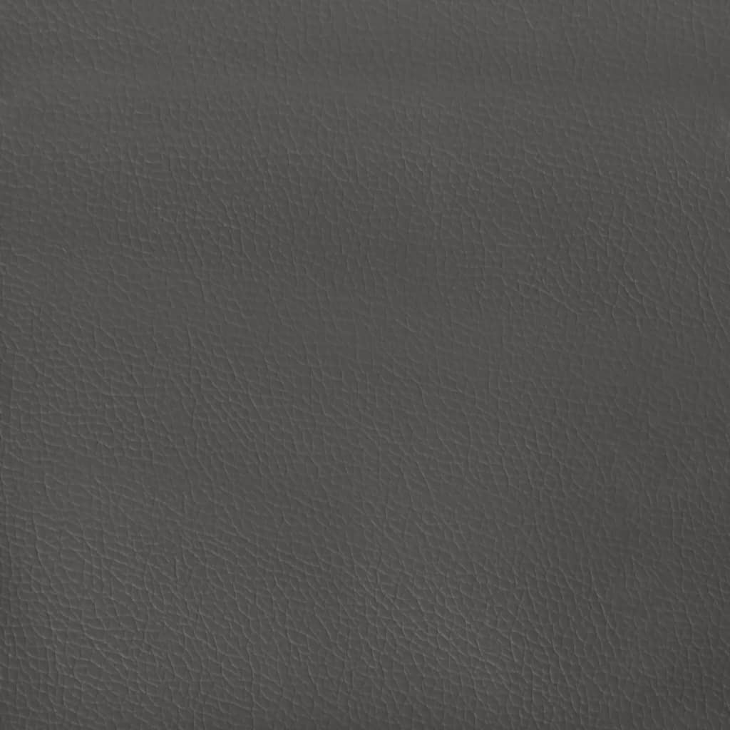 sengegavle 180x5x78/88 cm kunstlæder grå - Image 7