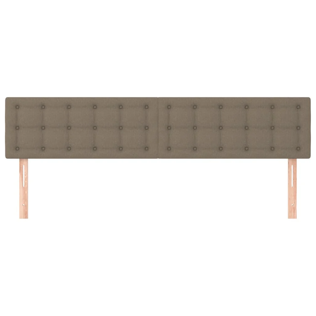 sengegavle 180x5x78/88 cm stof gråbrun - Image 3