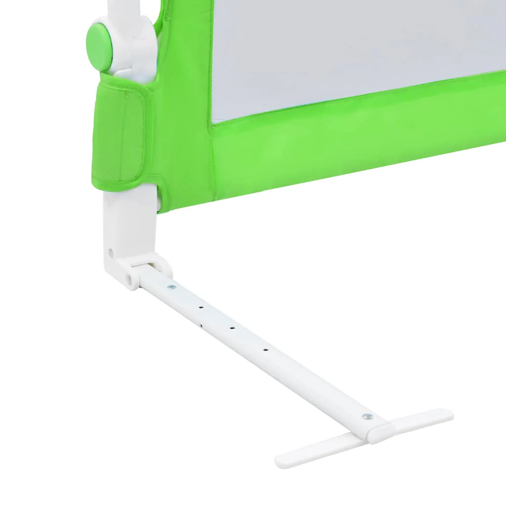 sengegelænder til barneseng 180 x 42 cm polyester grøn - Image 6