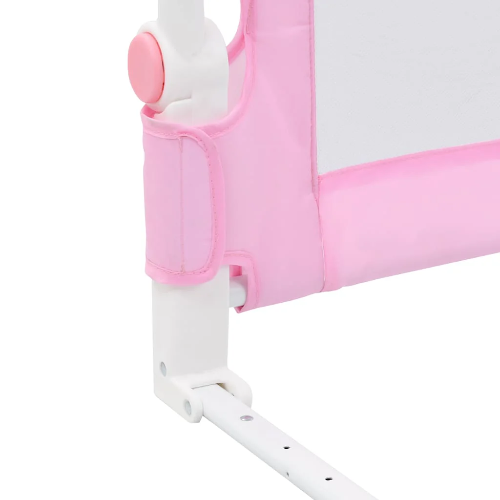sengegelænder til barneseng 180 x 42 cm polyester pink - Image 6