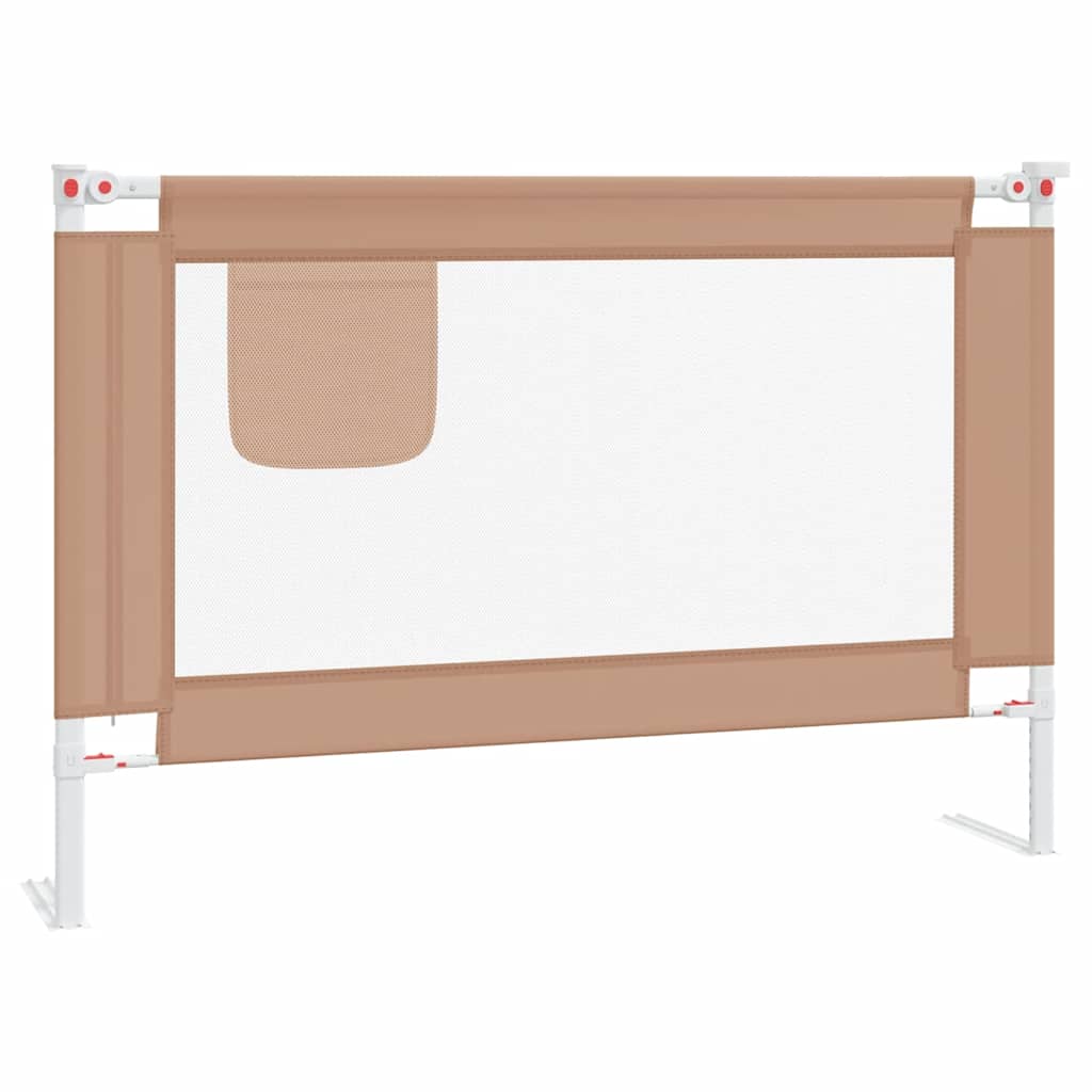 sengehest 100x25 cm stof gråbrun - Image 2