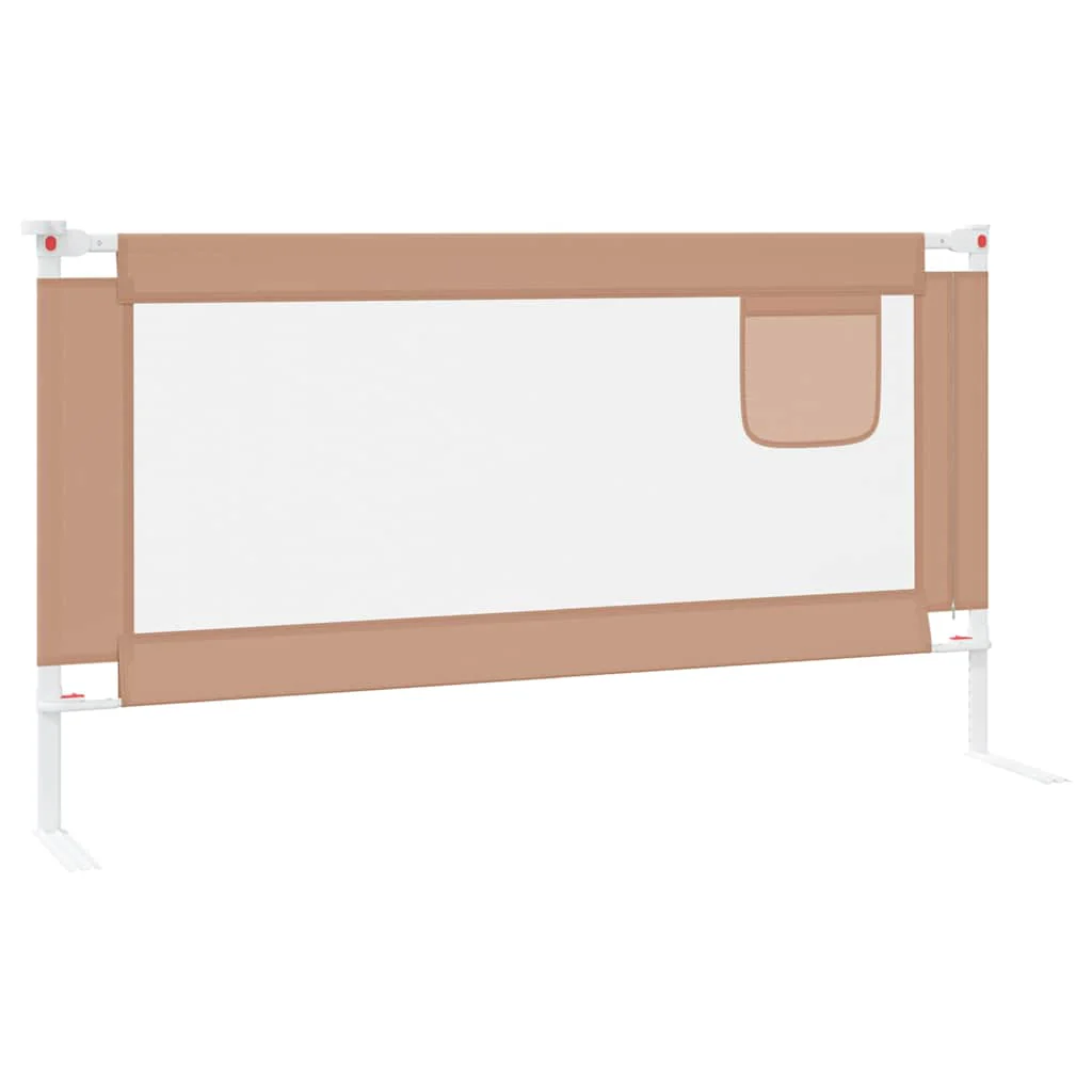 sengehest 160x25 cm stof gråbrun - Image 5