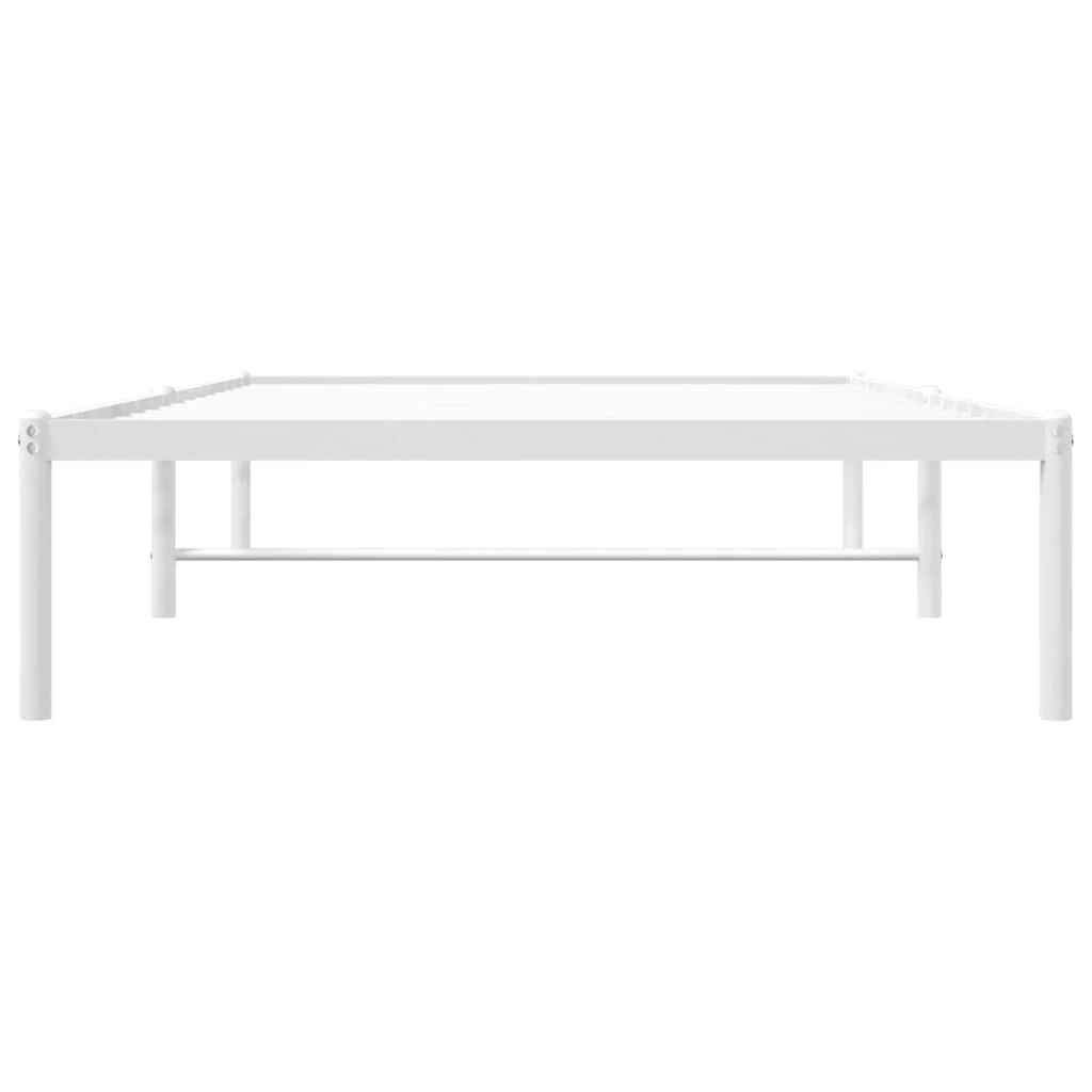 sengeramme 100x190 cm metal hvid - Image 6