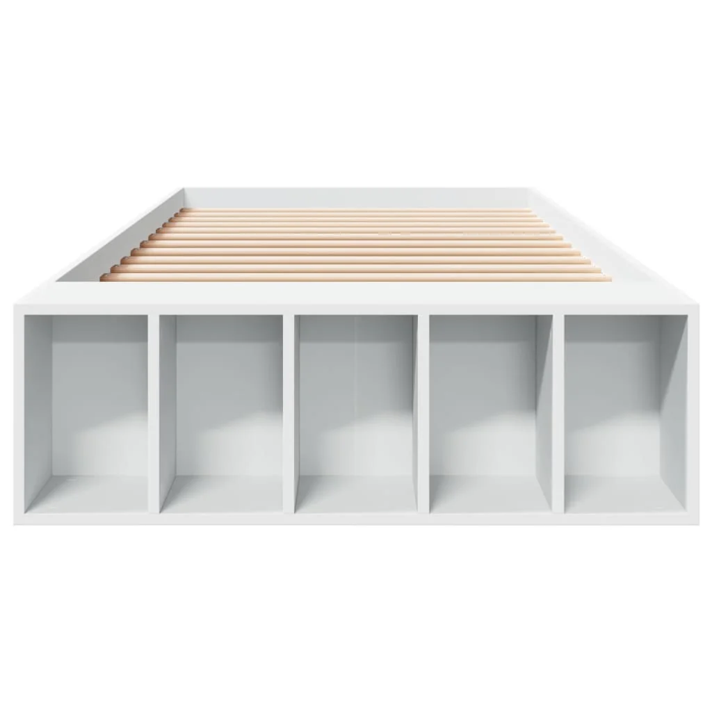 sengeramme 100x200 cm konstrueret træ hvid - Image 4