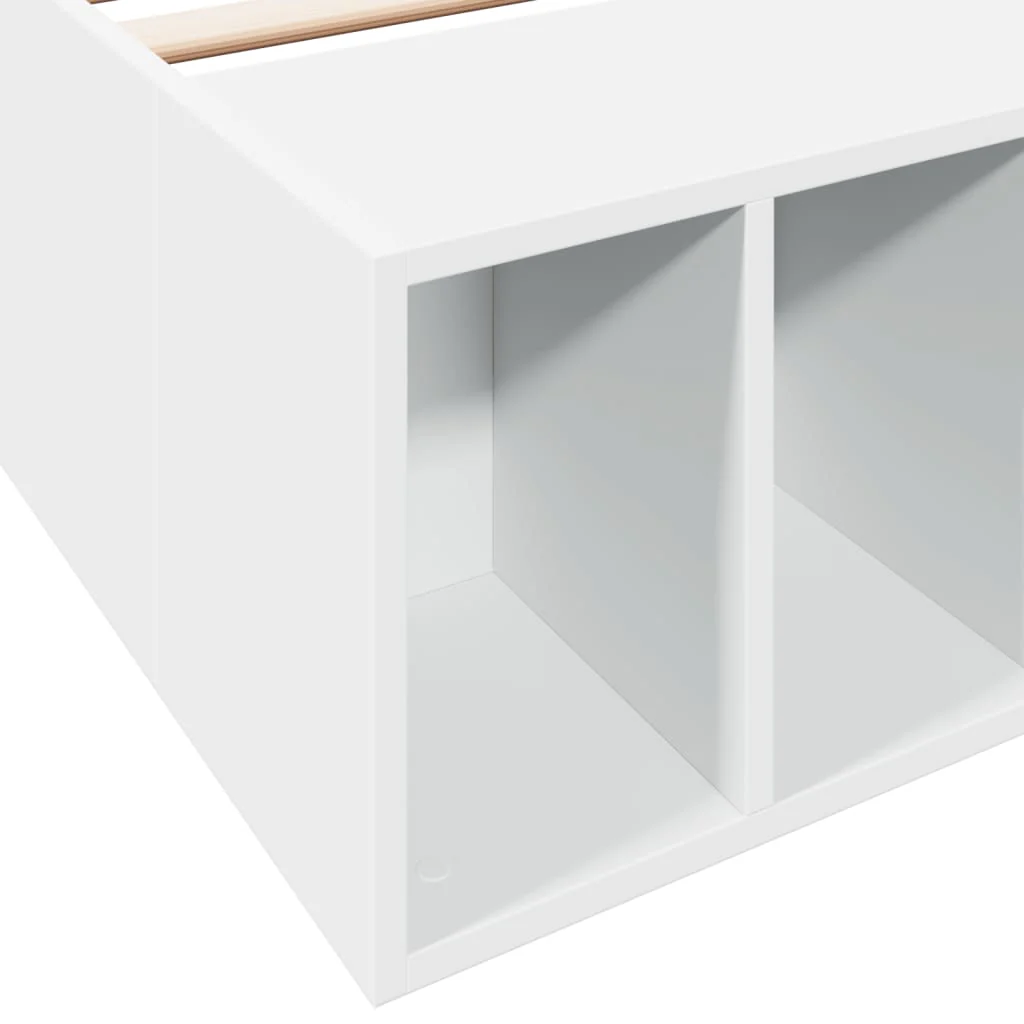 sengeramme 100x200 cm konstrueret træ hvid - Image 7