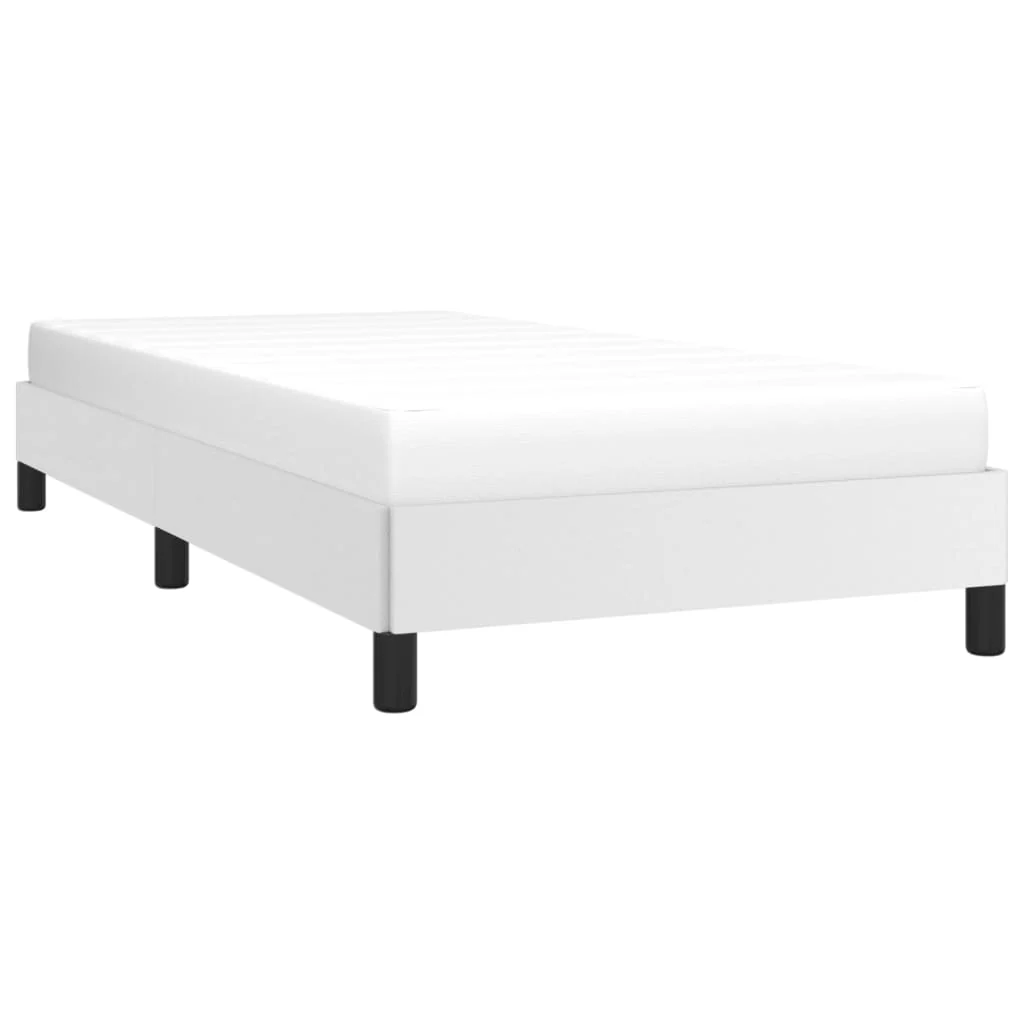 sengeramme 100x200 cm kunstlæder hvid - Image 3