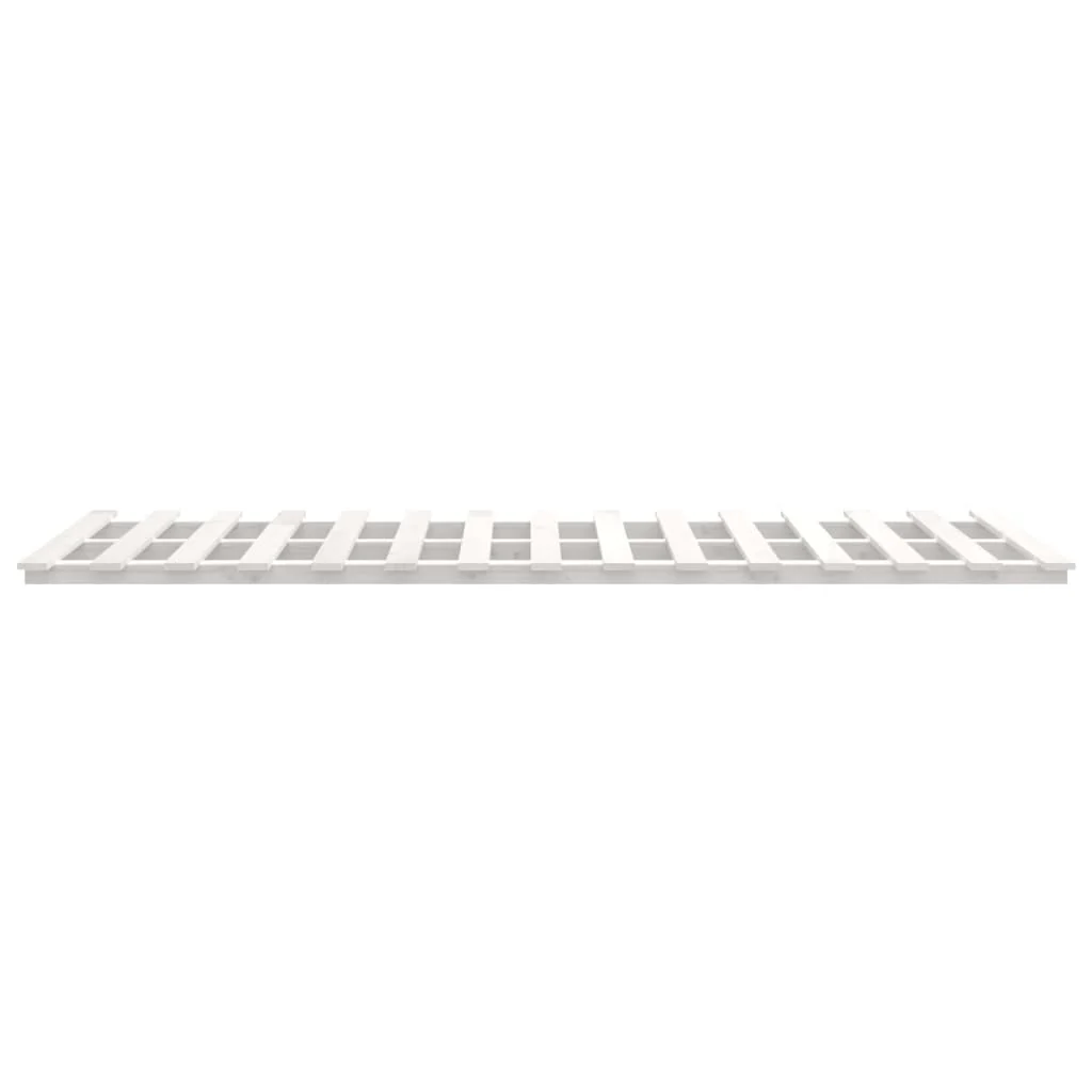 sengeramme 100x200 cm massivt fyrretræ hvid - Image 6
