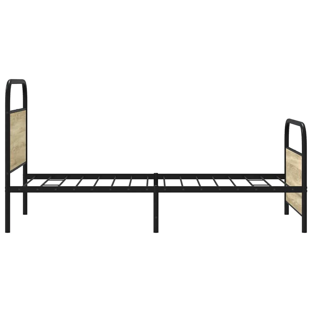 sengeramme 100x200 cm uden madras konstrueret træ sonoma-eg - Image 6