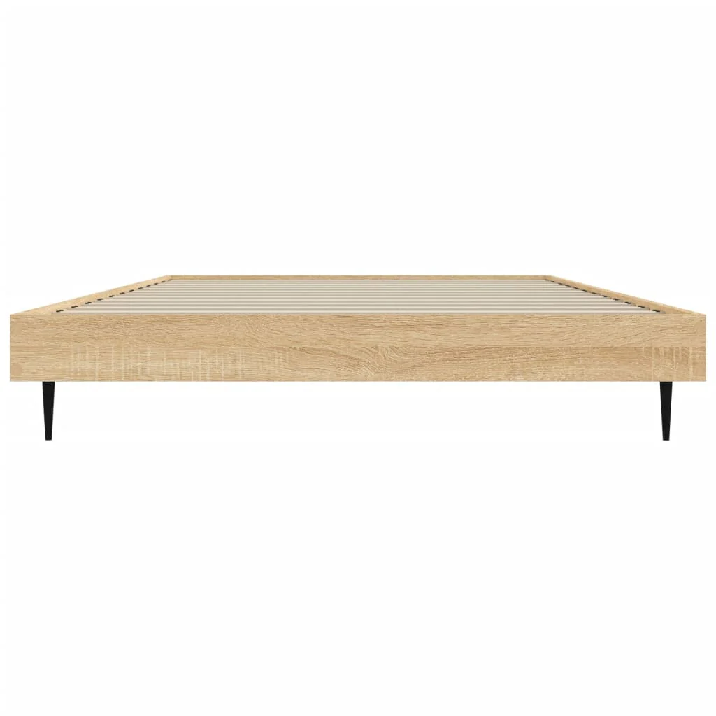 sengeramme 100x200 cm uden madras konstrueret træ sonoma-eg - Image 6