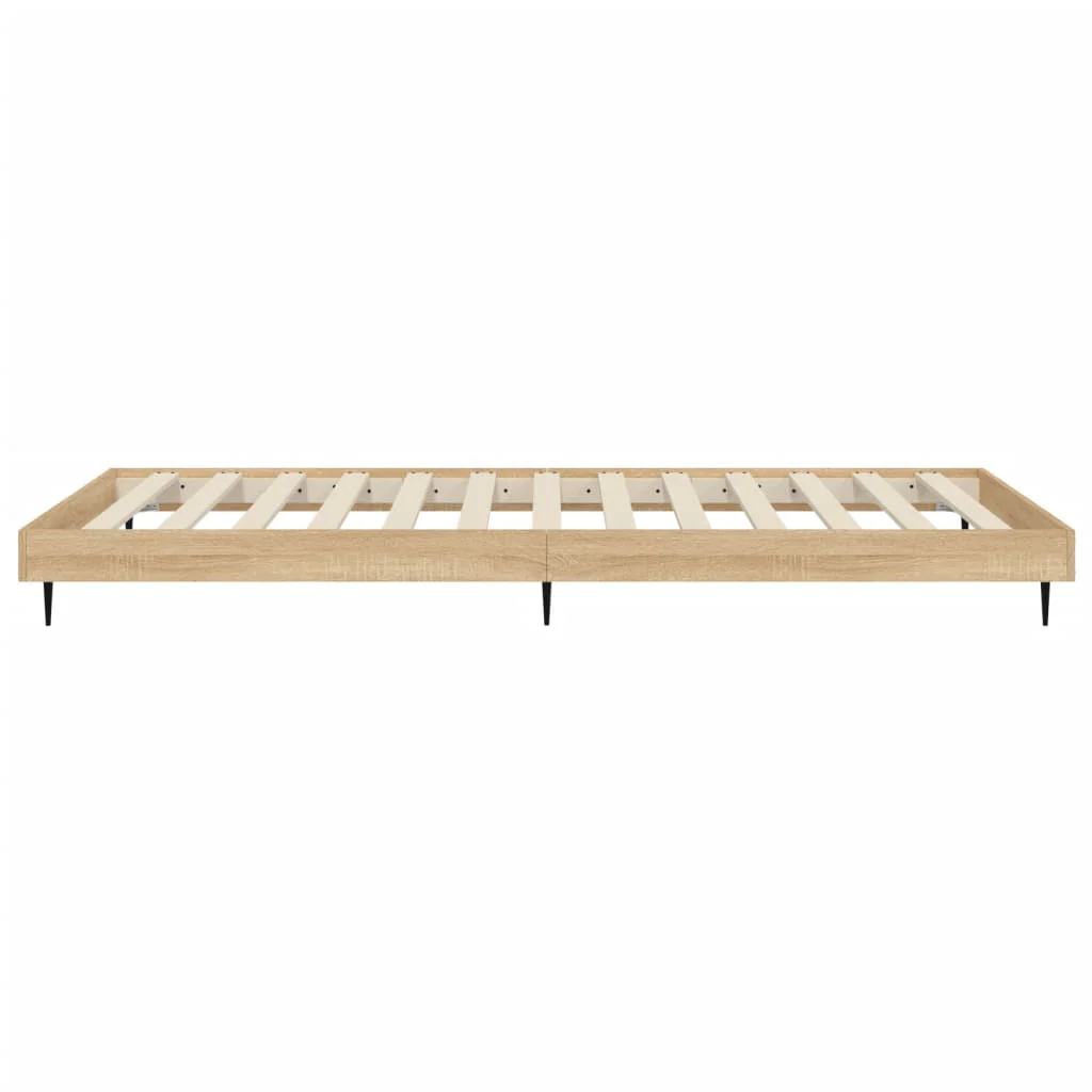 sengeramme 100x200 cm uden madras konstrueret træ sonoma-eg - Image 7