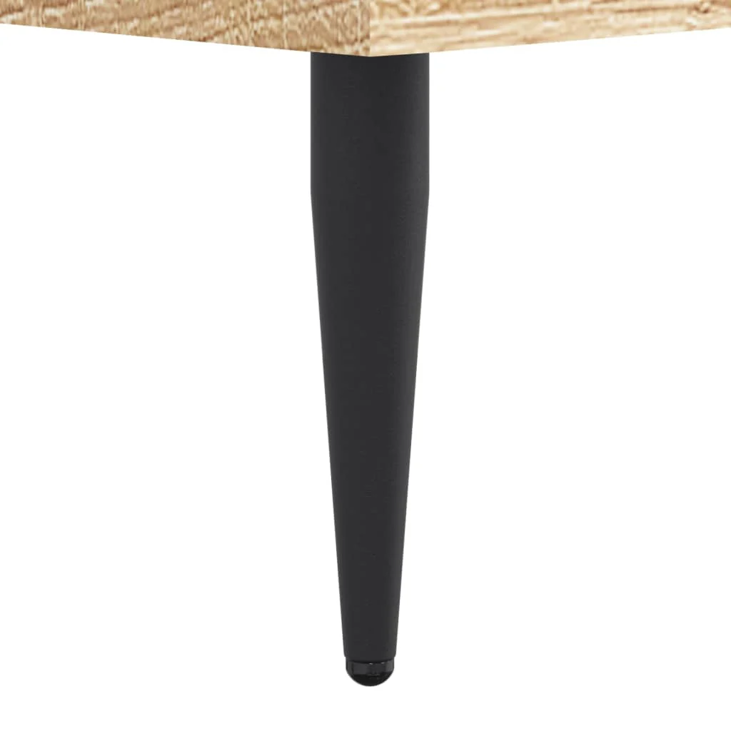 sengeramme 100x200 cm uden madras konstrueret træ sonoma-eg - Image 9