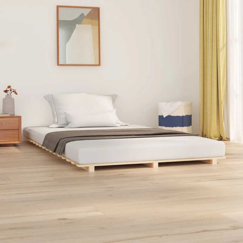 sengeramme 120x190 cm massivt fyrretræ