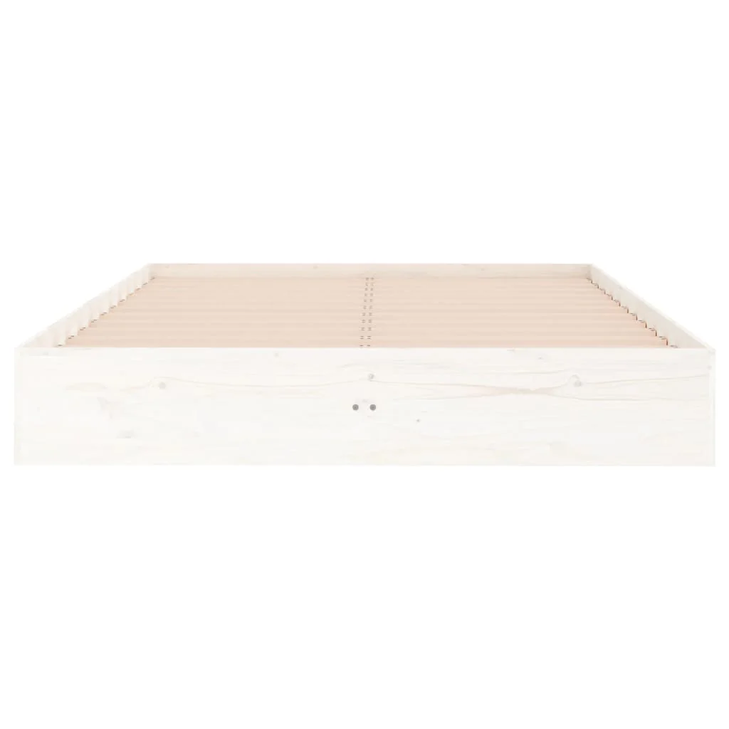 sengeramme 120x190 cm Small Double massivt træ hvid - Image 5