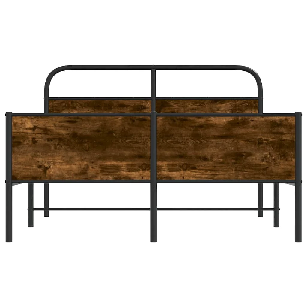sengeramme 120x190 cm uden madras konstrueret træ sonoma-eg - Image 5