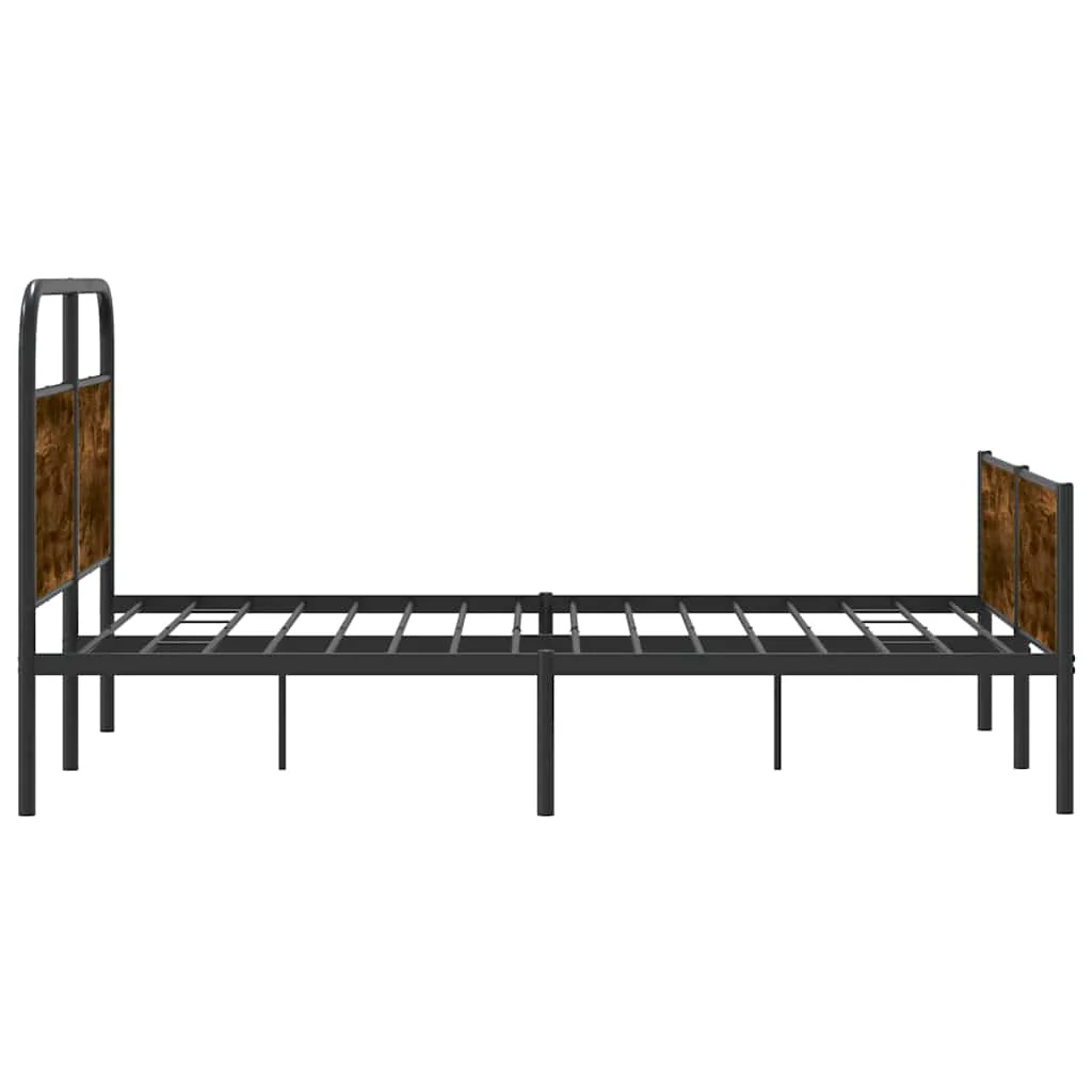 sengeramme 120x190 cm uden madras konstrueret træ sonoma-eg - Image 6