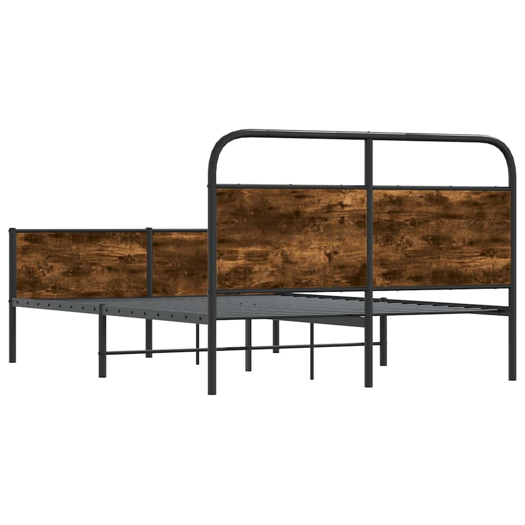 sengeramme 120x190 cm uden madras konstrueret træ sonoma-eg - Image 7