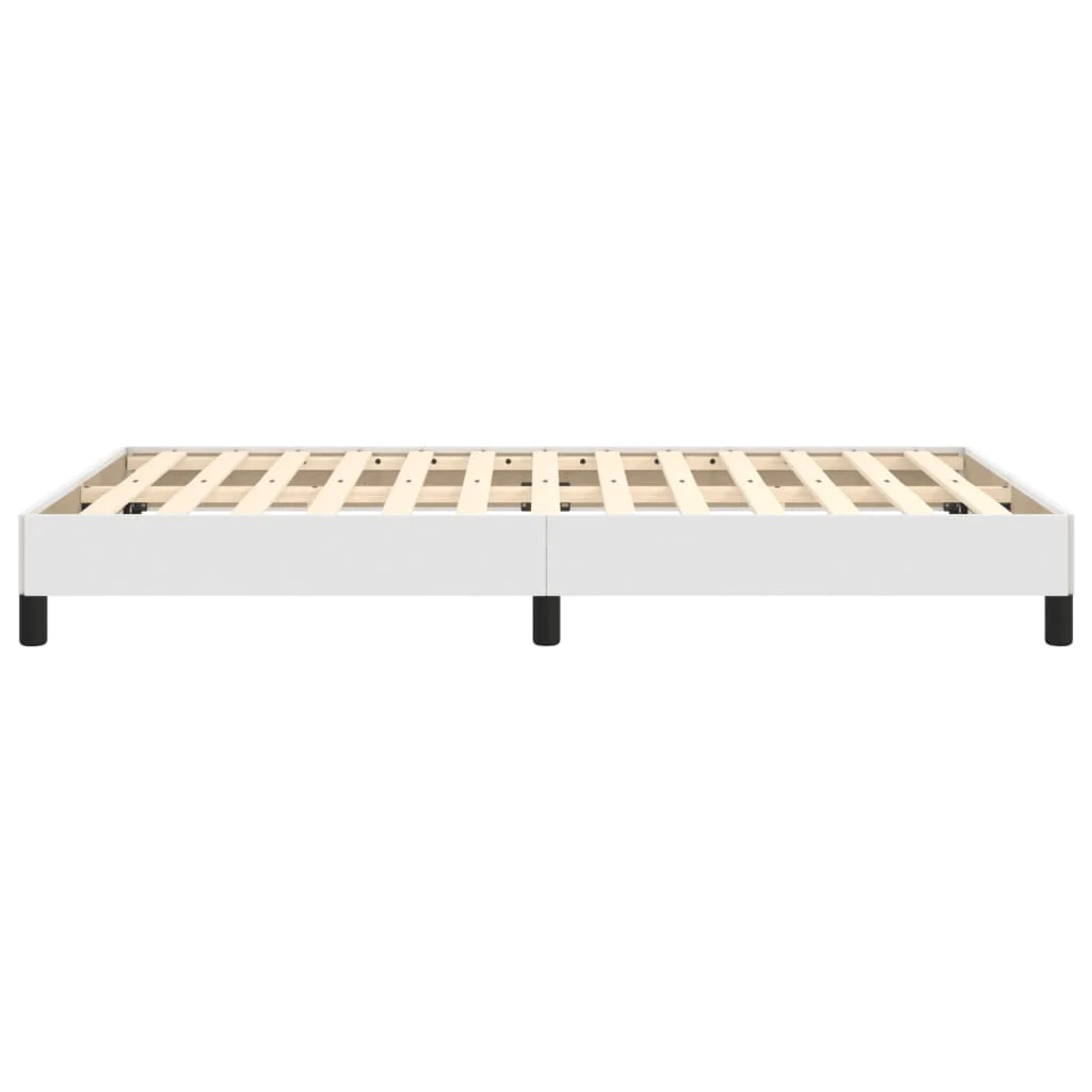sengeramme 120x200 cm kunstlæder hvid - Image 6