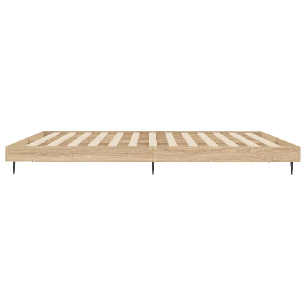 sengeramme 120x200 cm uden madras konstrueret træ sonoma-eg - Image 7