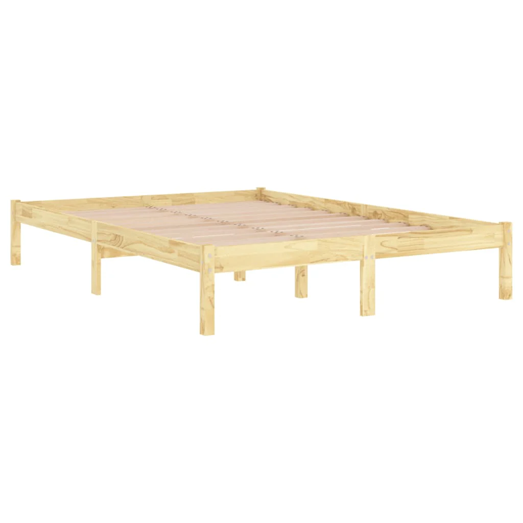 sengeramme 140x200 cm massivt fyrretræ - Image 3