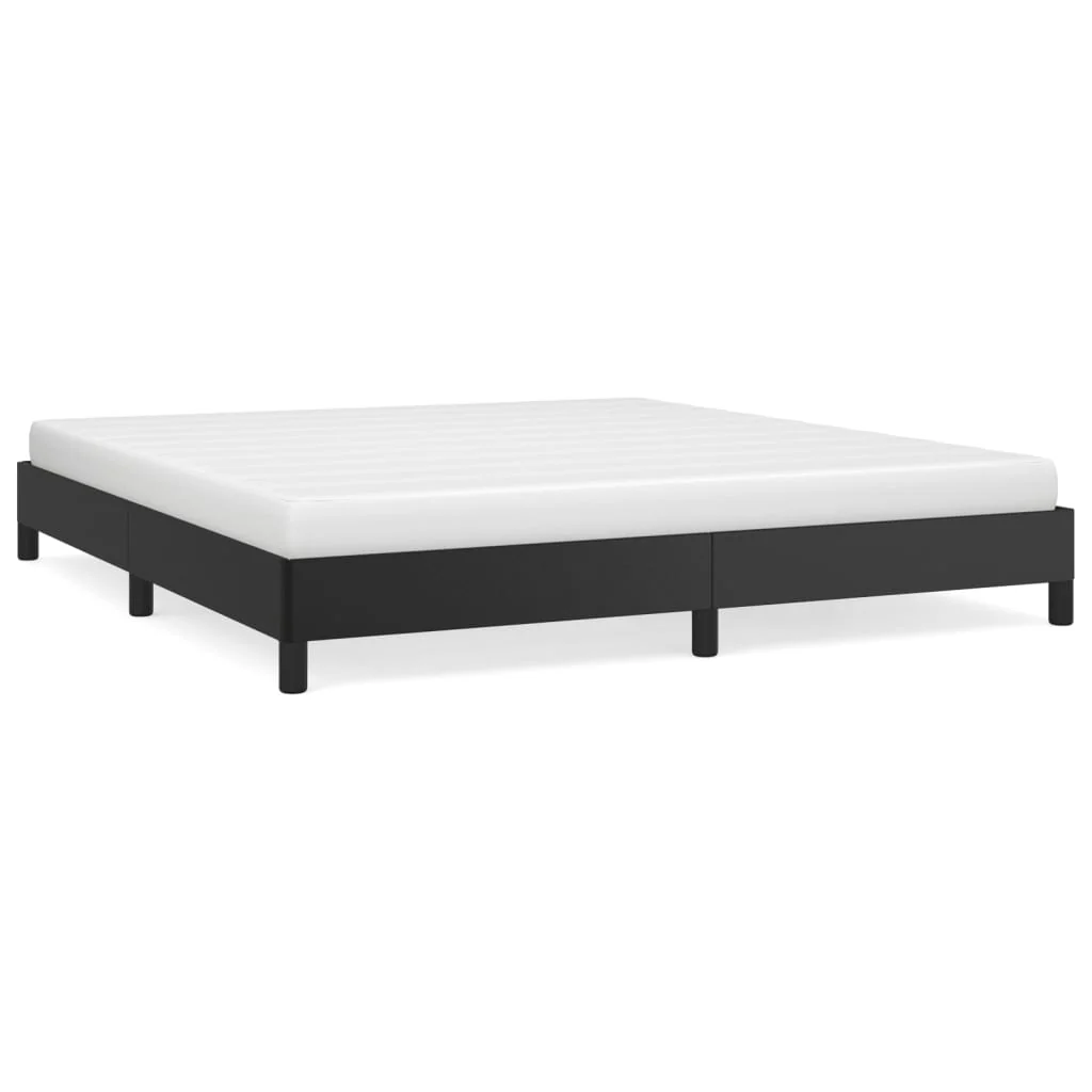 sengeramme 180x200 cm kunstlæder sort - Image 2