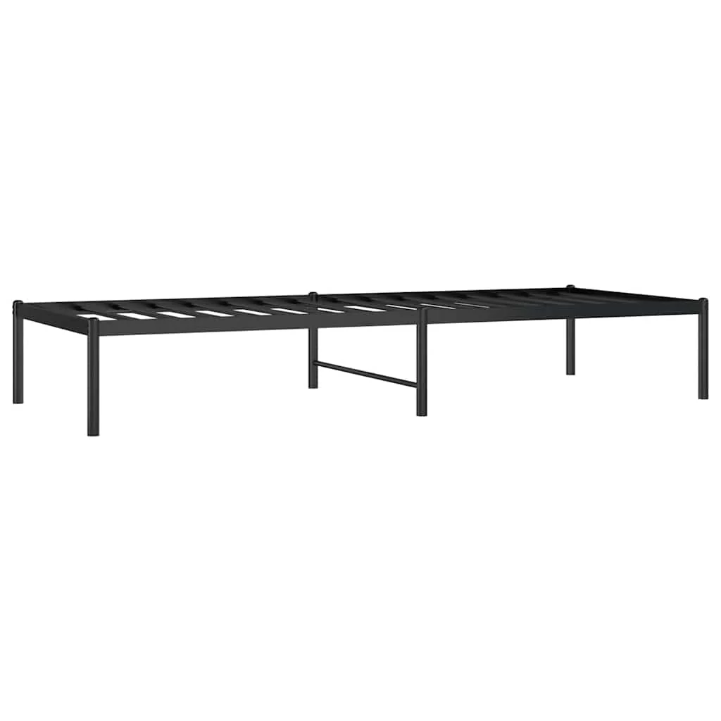 sengeramme 75x190 cm metal sort - Image 3