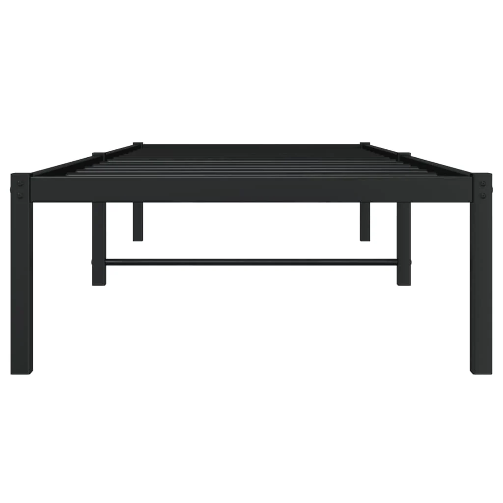 sengeramme 75x190 cm metal sort - Image 5