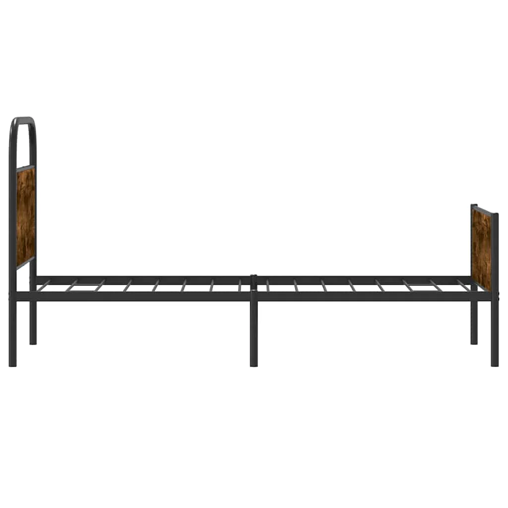 sengeramme 75x190 cm uden madras konstrueret træ sonoma-eg - Image 6