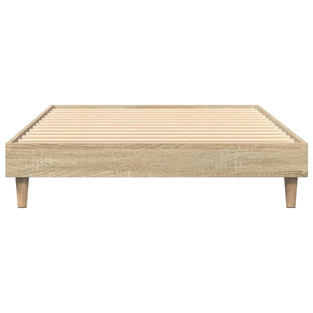 sengeramme 75x190 cm uden madras konstrueret træ sonoma-eg - Image 5