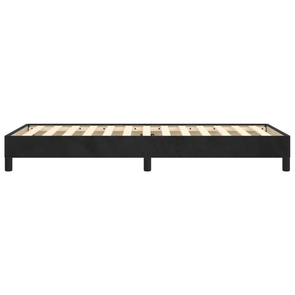 sengeramme 80x200 cm fløjl sort - Image 6