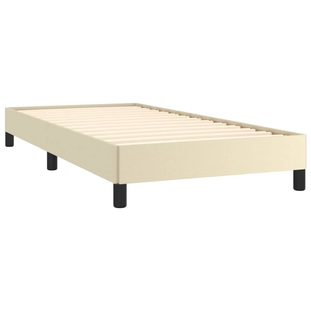 sengeramme 80x200 cm kunstlæder cremefarvet - Image 4