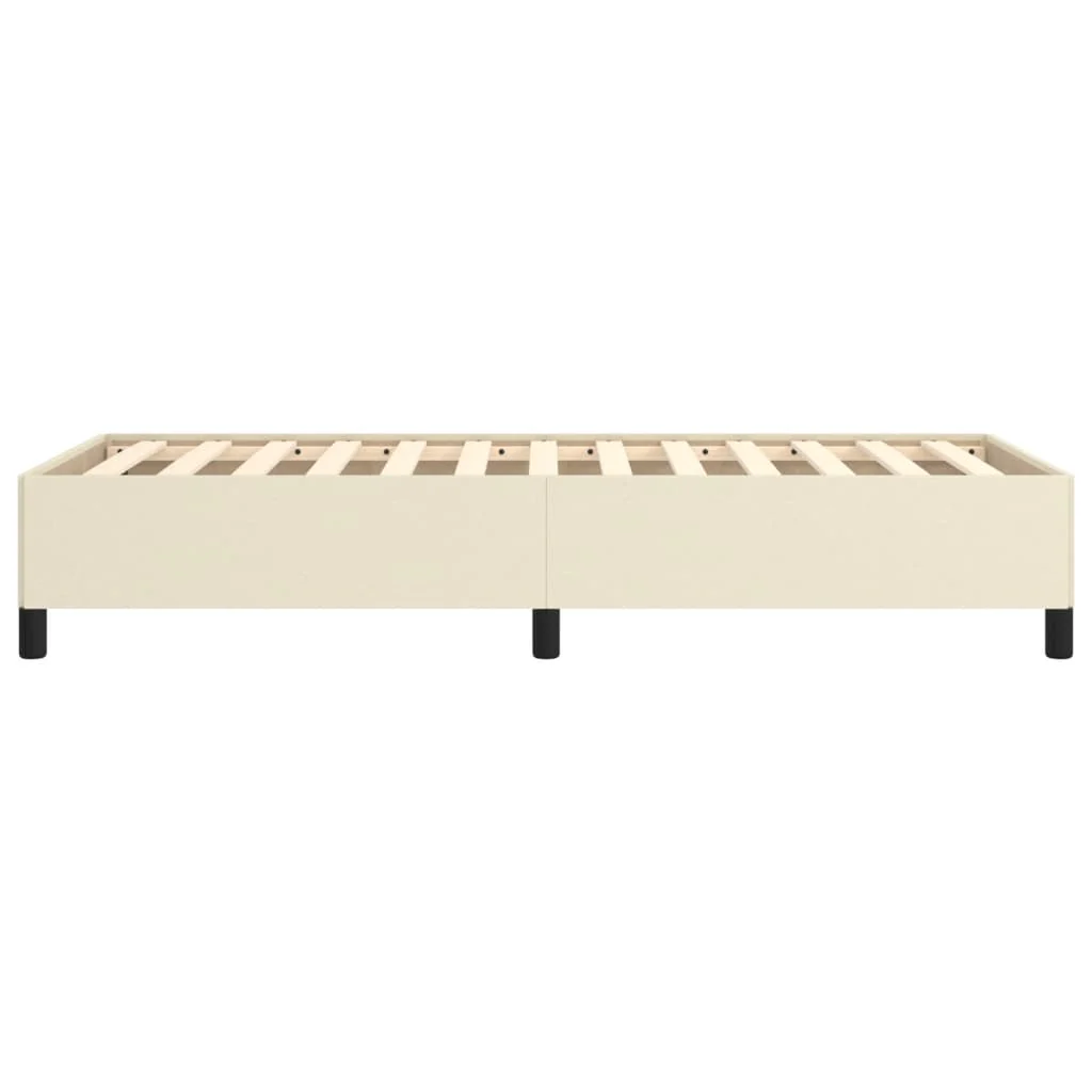 sengeramme 80x200 cm kunstlæder cremefarvet - Image 6