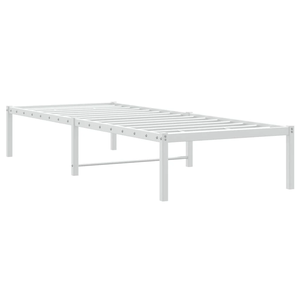 sengeramme 80x200 cm metal hvid - Image 7