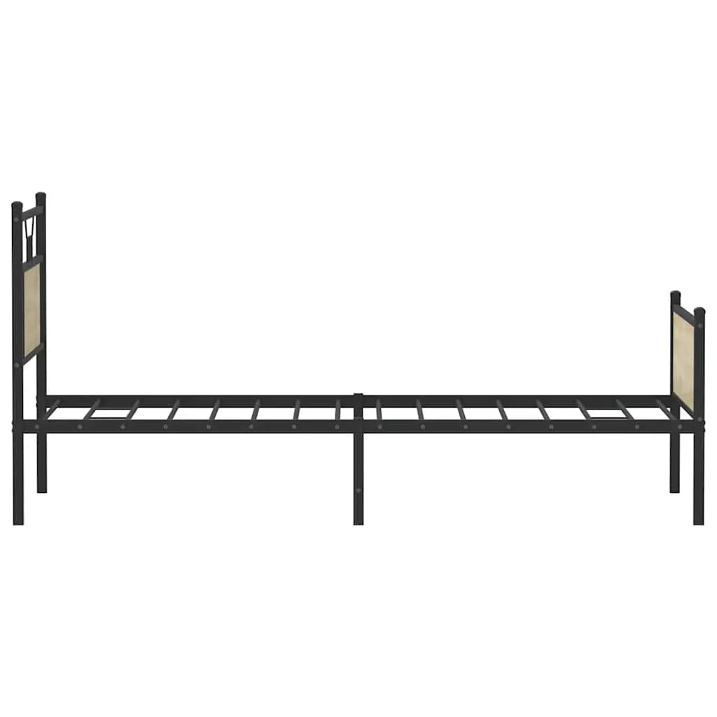 sengeramme 80x200 cm uden madras konstrueret træ sonoma-eg - Image 7