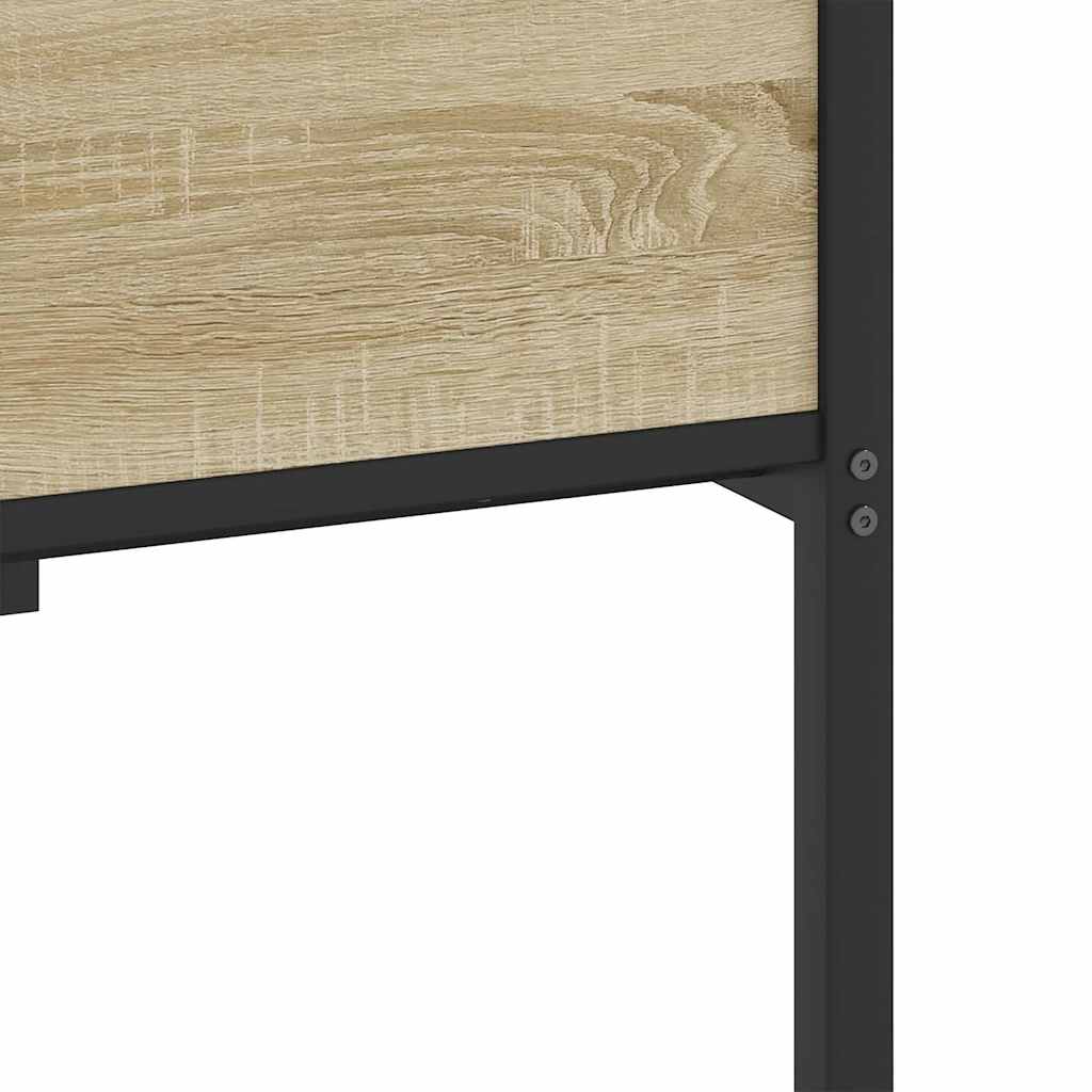 sengeramme 80x200 cm uden madras konstrueret træ sonoma-eg - Image 9