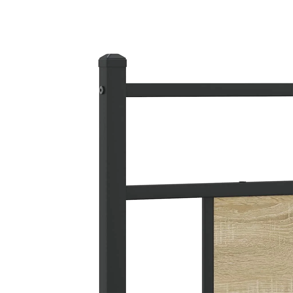 sengeramme 80x200 cm uden madras konstrueret træ sonoma-eg - Image 8