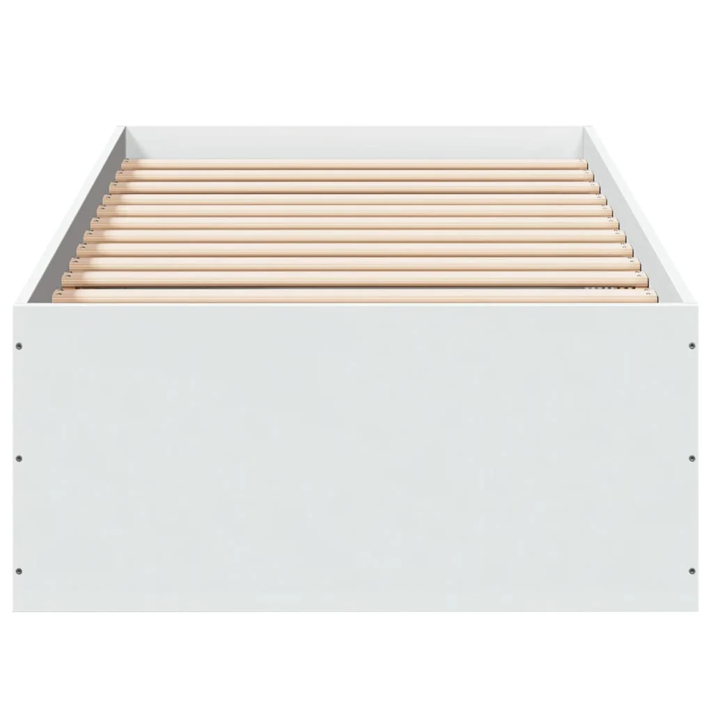 sengeramme 90x190 cm konstrueret træ hvid - Image 4