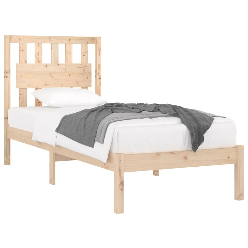 sengeramme 90x190 cm massivt fyrretræ - Image 3
