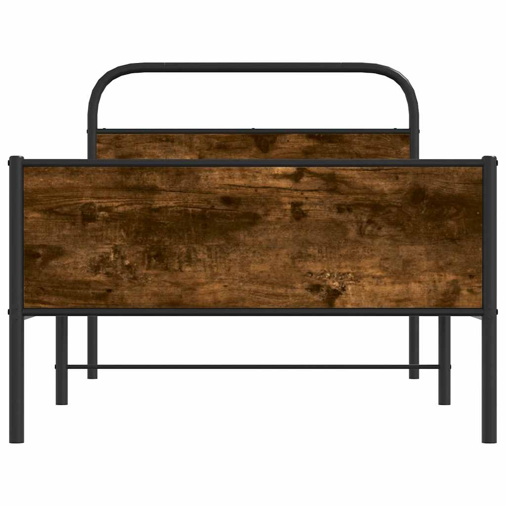 sengeramme 90x190 cm uden madras konstrueret træ sonoma-eg - Image 5