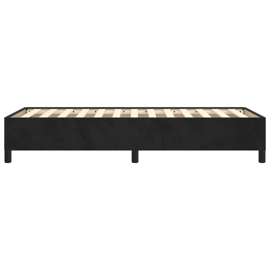 sengeramme 90x200 cm fløjl sort - Image 6