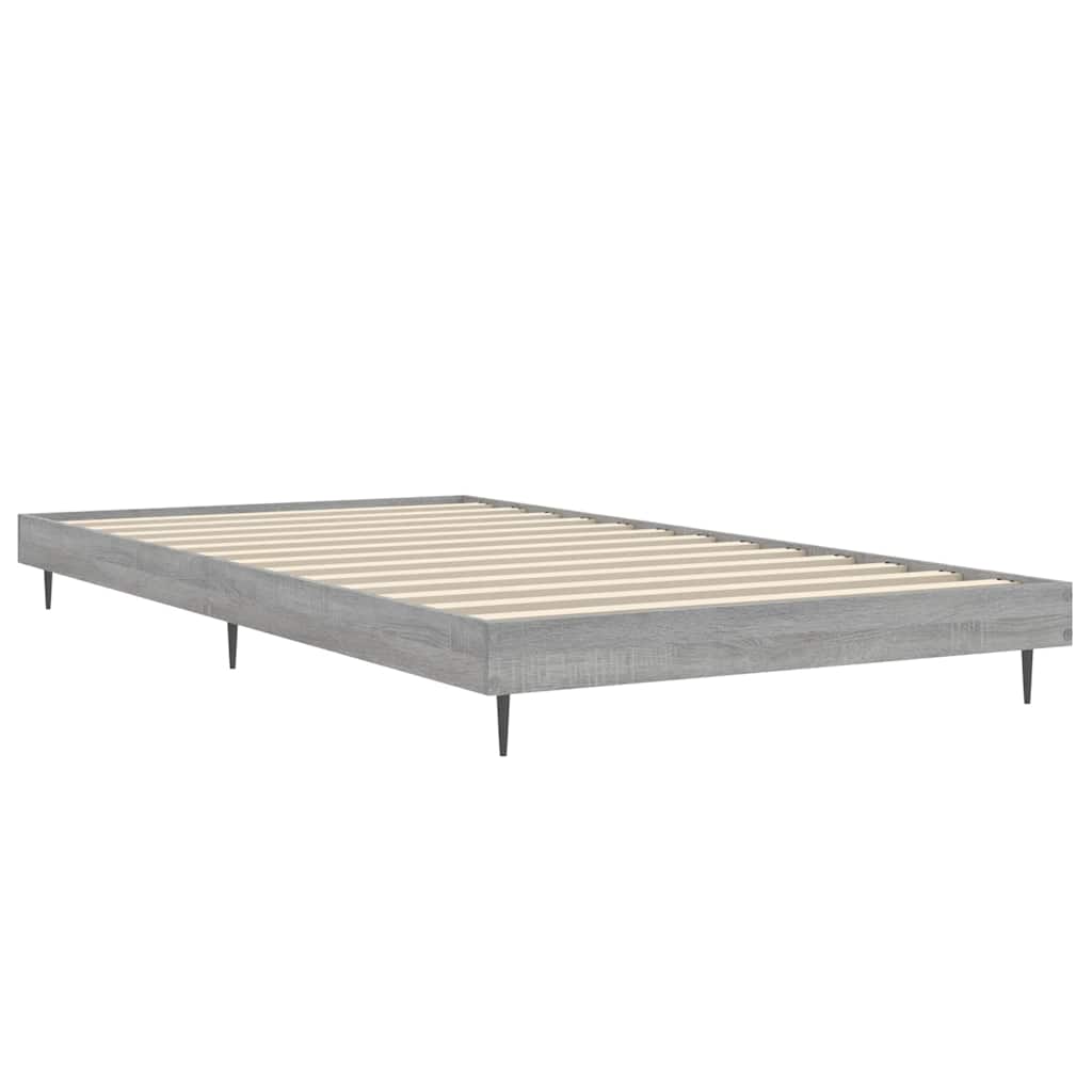 sengeramme 90x200 cm konstrueret træ grå sonoma-eg - Image 5