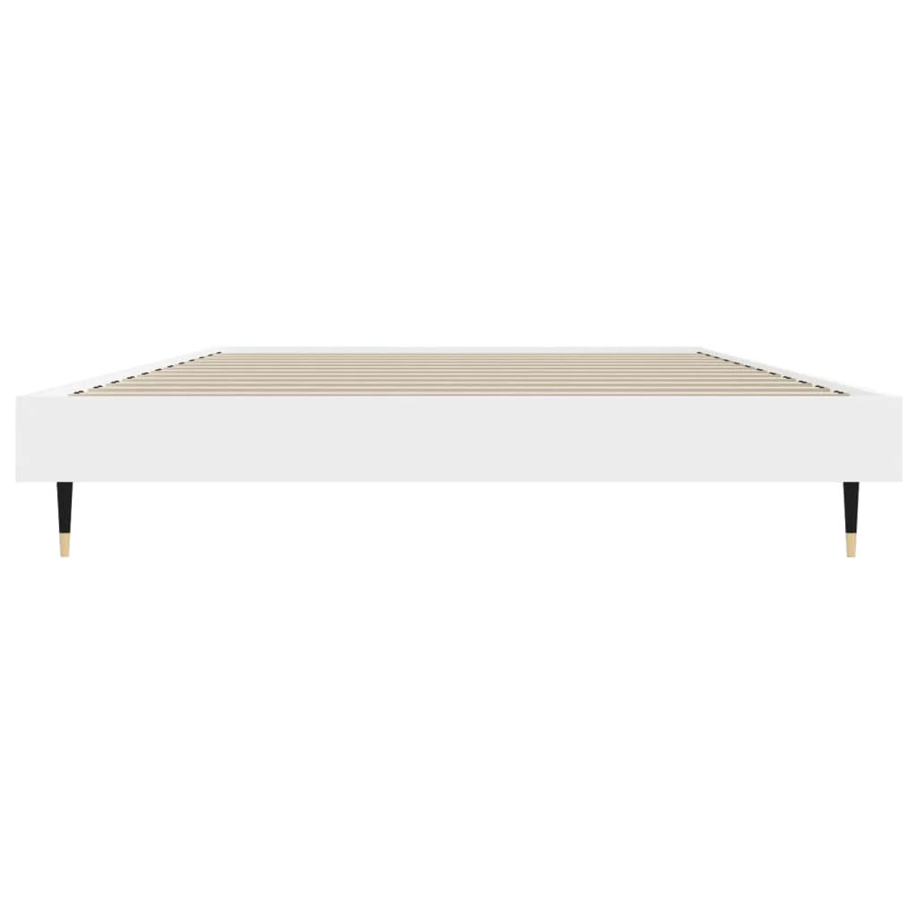 sengeramme 90x200 cm konstrueret træ hvid - Image 6