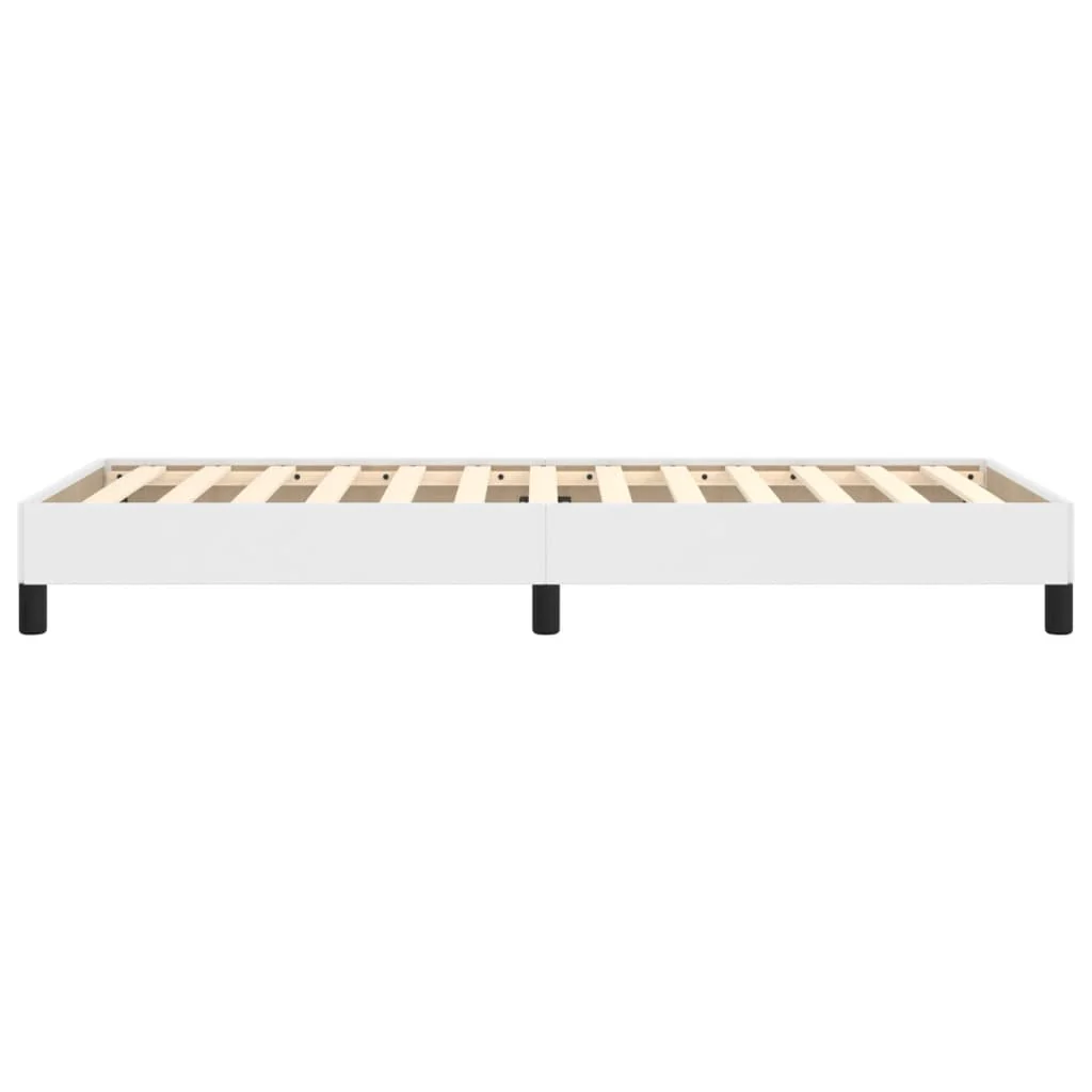 sengeramme 90x200 cm kunstlæder hvid - Image 6