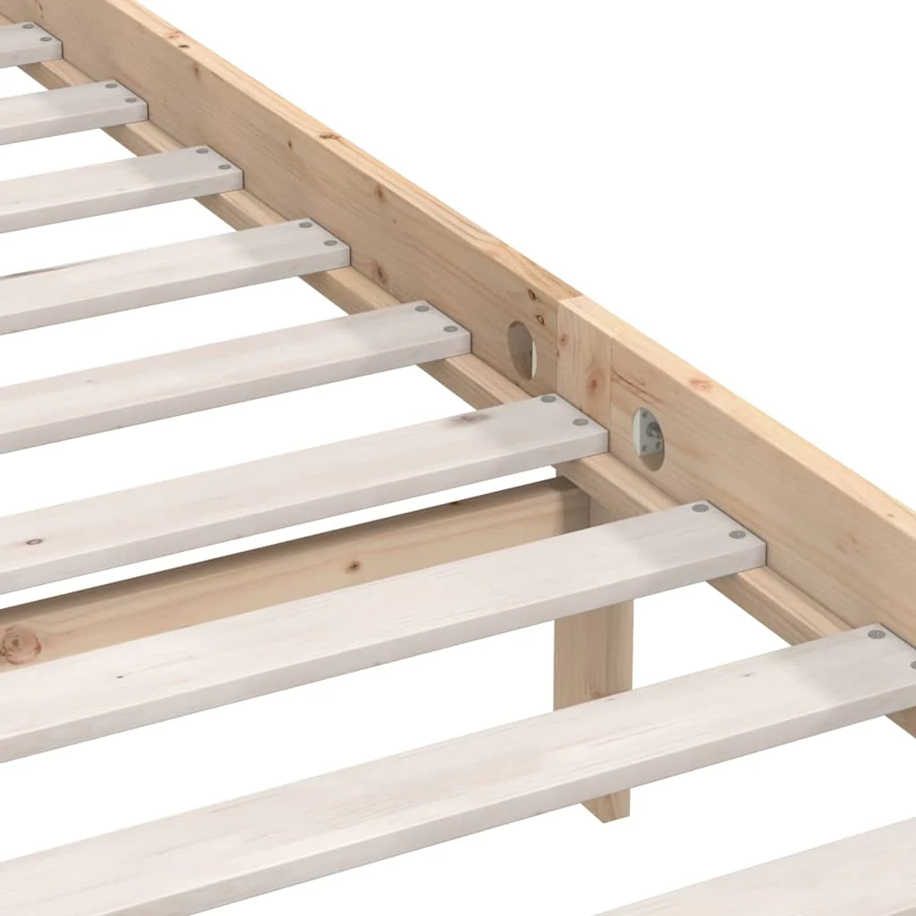 sengeramme 90x200 cm massivt fyrretræ - Image 6