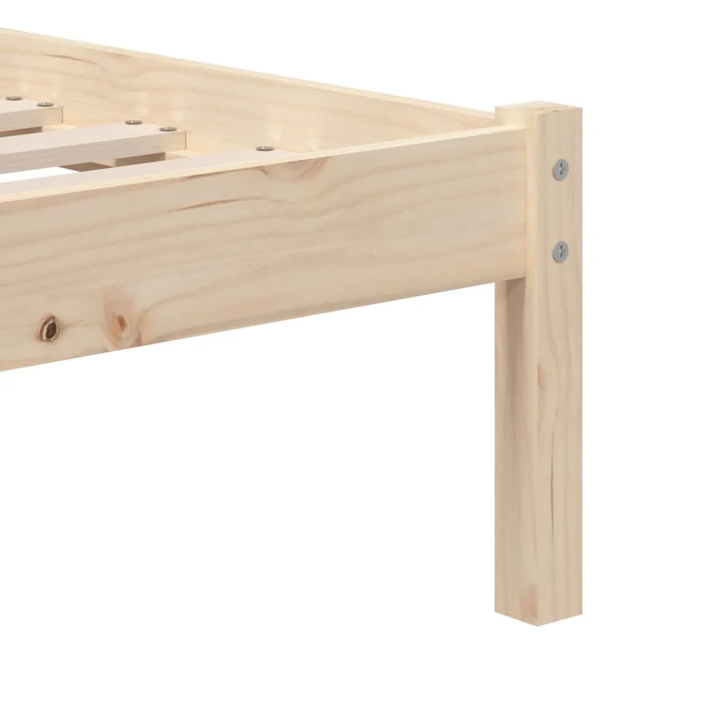 sengeramme 90x200 cm massivt fyrretræ - Image 6