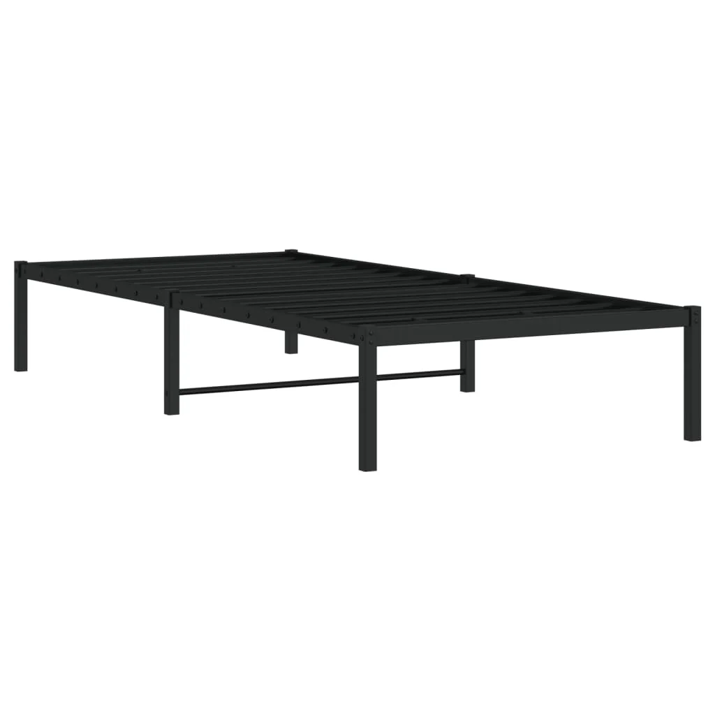 sengeramme 90x200 cm metal sort - Image 4