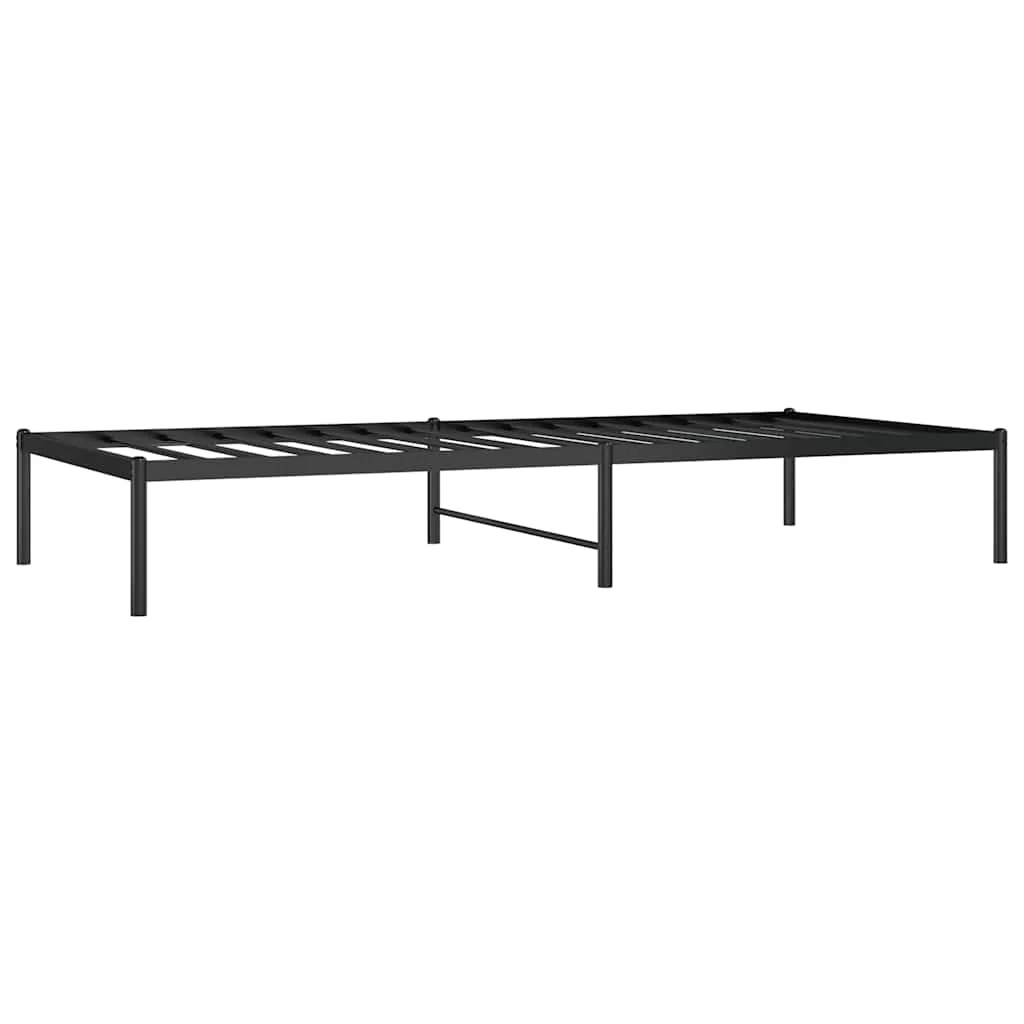 sengeramme 90x200 cm metal sort - Image 3