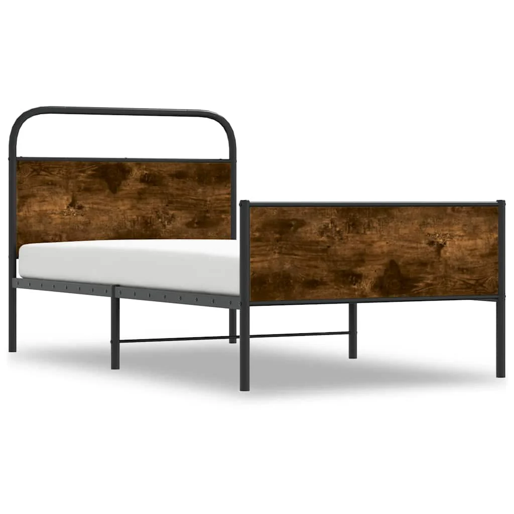 sengeramme 90x200 cm uden madras konstrueret træ sonoma-eg - Image 3
