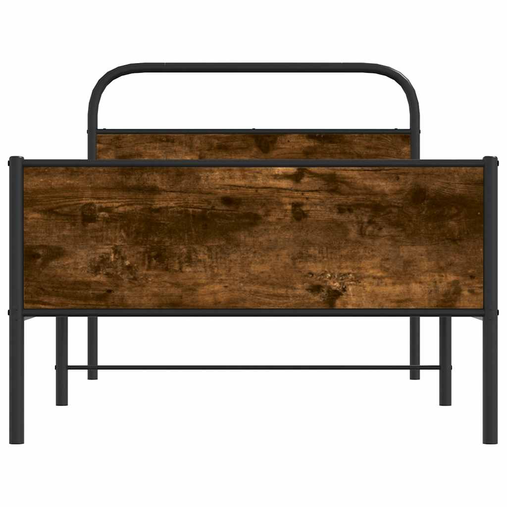 sengeramme 90x200 cm uden madras konstrueret træ sonoma-eg - Image 5